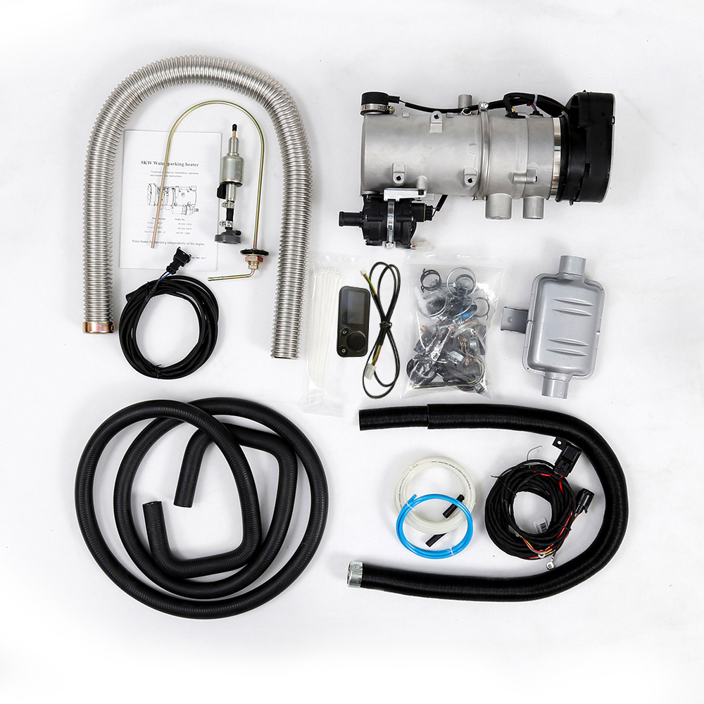 9KW 24V Liquid Heater LCD Switch 5000m Working Altitude