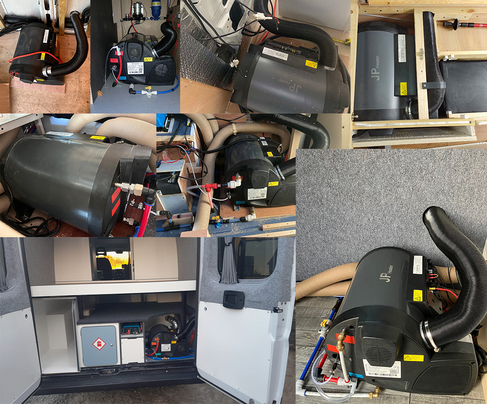Including Valves 220V250V JP Boiler 4KW Diesel +2kw Electric Hot Air