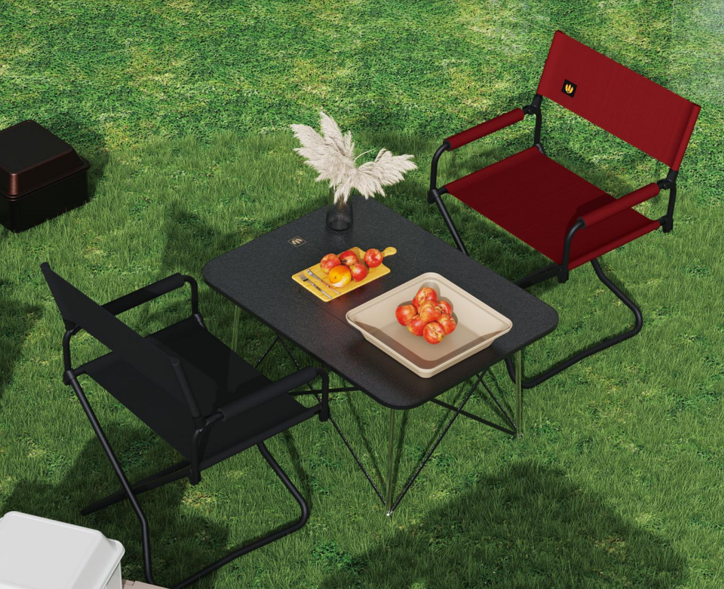 Camping Chair and Desk