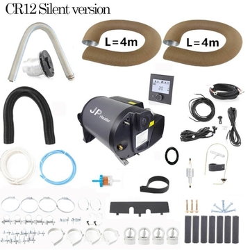 4KW Diesel +2KW Electric Air and Water Combi Heater Bluetooth App Controller 5000M Working Altitude Silent Version