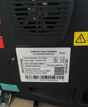 4KW Diesel +2KW Electric Air and Water Combi Heater Bluetooth App Controller 5000M Working Altitude Silent Version