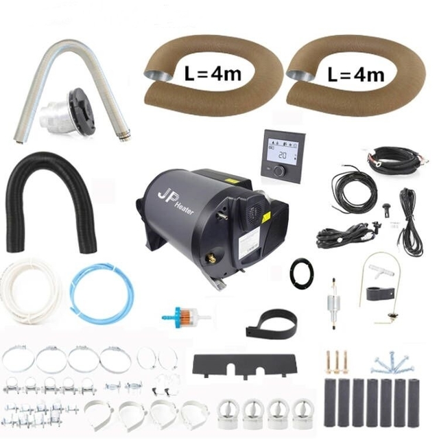 4KW Diesel +2KW Electric Air and Water Combi Heater Bluetooth App Controller 5000M Working Altitude Silent Version